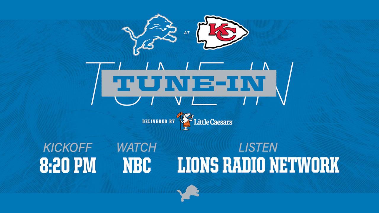 Detroit Lions vs. Kansas City Chiefs: How to see, hear and follow