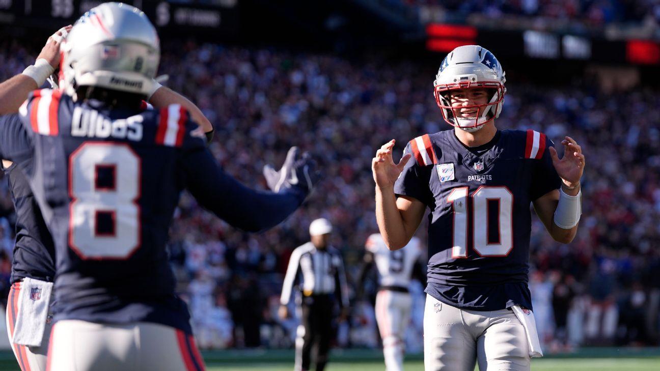 Patriots QB Drake Maye hears 'MVP' chants during win over Browns -